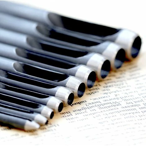 Lot De 10 Poinçons Ronds En Acier 1 Mm à 10 Mm En Cuir Pour Trou Creux En Cuir Pour Bracelet De Montre En Cuir, Ceinture, Tissu, Toile, Vêtements, œillet KAEJYIUT 5 Lot De 10 Poinçons Ronds En Acier 1 Mm à 10 Mm En Cuir Pour Trou Creux En Cuir Pour Bracelet De Montre En Cuir, Ceinture, Tissu, Toile, Vêtements, œillet KAEJYIUT - Image 3