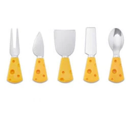 Ensemble De 5 Couteaux Ă Fromage, Mini Couteau Ă Fromage En Acier Inoxydable, Ensemble D'outils Ă Fromage