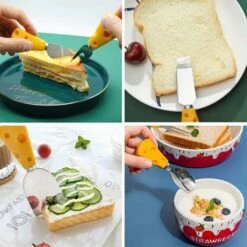 Ensemble De 5 Couteaux à Fromage, Mini Couteau à Fromage En Acier Inoxydable, Ensemble D'outils à Fromage -Pro Outils Soldes Magasin 97016085 4