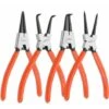 Jeu De 4 Pinces à Circlips, Pince Pour Circlip Interne Et Externe Avec Sac , Longueur 180mm, Taille De La Pointe 1,6 Mm