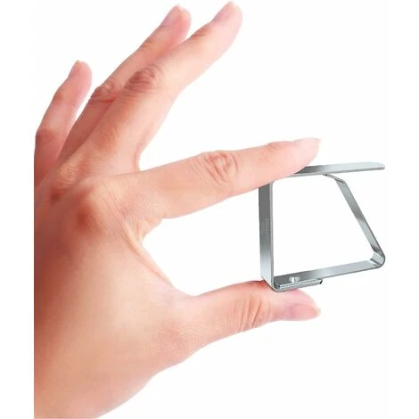 Pinces à Nappe Ensemble De 8 Acier Inoxydable Nappe Clips Anti-Glissant (4cm X2 Pièces) 4 Pinces à Nappe Ensemble De 8 Acier Inoxydable Nappe Clips Anti-Glissant (4cm X2 Pièces) - Image 2