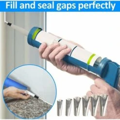 Lot De 14 Buses De Calfeutrage En Acier Inoxydable, Outils De Calfeutrage, Kit D'Outils De Finition, Outil De Calfeutrage Réutilisable Pour Salle De Bain/Cuisine/Chambre/Sol/Coin -Pro Outils Soldes Magasin 97553142 5