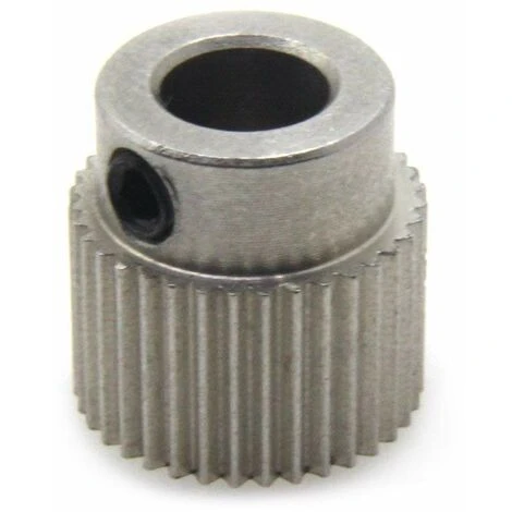 3Dman Extruder Pulley 36Teeth Bore 5mm Stainless Steel Drive Gear For 1.75mm & 3mm 3D Printer Filament (Pack Of 10pcs) 7 3Dman Extruder Pulley 36Teeth Bore 5mm Stainless Steel Drive Gear For 1.75mm & 3mm 3D Printer Filament (Pack Of 10pcs) - Image 5