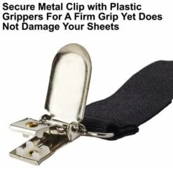 Lot De 4 Pinces Pour Draps De Lit Pour Maintenir Les Draps En Place – Bandes D'angle Pour Draps Plats Ou Draps-housses – Pinces Pour Draps De Matelas, Sangles De Maintien Pour Lit Double, Reine, Roi –