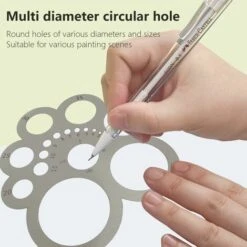 Outils De Découpe De Cercle En Cuir Métal Cuir Cercle Cutter Coin Règle De Travail Modèles De Poinçon En Cuir Pour Bricolage Leathercraft & Leather Projects (A) STOL -Pro Outils Soldes Magasin 98646352 5