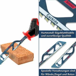 Lame De Scie En Alliage Dur Pour Couper Le Bois, Le Ciment Et La Brique Lames De Scie Alternative Pour Scie Sabre 305Mm -Pro Outils Soldes Magasin 99373500 4
