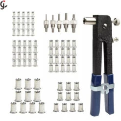 Kit D'écrous à Rivets Filetés Pour Filetage M3 M4 M5 M6 M8, 106 Pinces à Rivets Kit D'écrous à Rivets