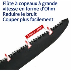 Scie A Main Pliante A Lame Extra Longue Robuste SK5 280mm Pour Jardin, Taille Et Coupe Des Branches Camping -Pro Outils Soldes Magasin 99847166 3